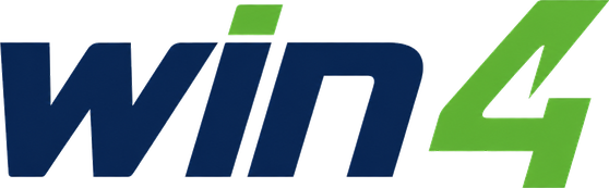 win 4 official logo for Philippines gaming platform